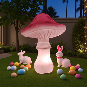 Customized Tabletop Led Lights up Hand Painted Christmas Mushroom Easter Decoration XMAS Ornaments Mushrooms - Product Image 5