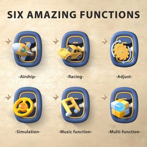 2025 Bán Buôn Đồ chơi chỉ đạo bánh xe Toddler mô phỏng lái xe đua xe trò chơi âm nhạc trẻ em chỉ đạo bánh xe đồ chơi cho cô gái - Product Image 2