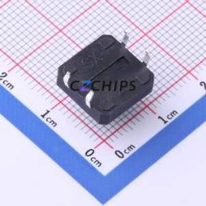 TS-KG1103-BB85F Tactile Switch Through hole-4P,12x12mm Switch Single Pole Single Throw Round Button 2.5N Through Hole - Product Image 2