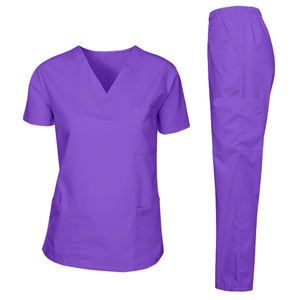 Conjunto Médico Unisex Color Marrón Oscuro, Tela Oxford Premium, Absorbe la Humedad, Dobladillo con Abertura Lateral, Parte Superior y Pantalones, Detección de Agujas, Comodidad - Product Image 6