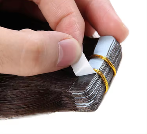 Vente en gros d'extensions de cheveux humains Remy sans couture de haute qualité 100% véritables extensions de cheveux en vrac bruts de style vague droite couleur de surbrillance - Product Image 5