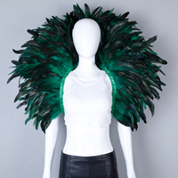 Châle en Plumes de Luxe Fait Main, Vente en Gros Usine, Grand Châle d'Épaule en Plumes pour Décoration de Fête et Festival