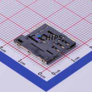 KH-SIM1616-6PIN SIM Card Connector SMD Connector Self-Return Type Micro SIM Card Card Holder 1.35mm - Product Image 2