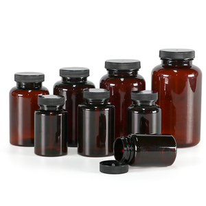 150cc 225cc 275cc conteneur vide médecine santé blanc bouteilles rondes en plastique capsule de pilule bouteille verte - Product Image 6