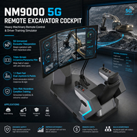 Remote Operator Station Enterprise 5G Triple 27 Inch IPS Display Driving Workstation for Mining Excavators