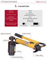 SYK-8A SYK-15 SYK-8B Perceuse à trous portable Poinçon hydraulique Ensemble de poinçons pour tôles métalliques