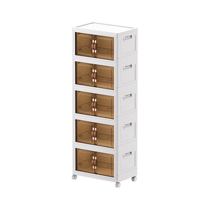Folding Food Storage Cabinet Living Room Clear Plastic Shoe Folding Storage Cabinet Storage Boxes With Wheels