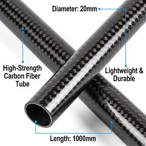 Tube/Tuyau en fibre de carbone sur mesure (longueur et diamètre) pour modèles RC, pultrudé, laminé, enroulé – Fabricant OEM/ODM – Nouveauté Juillet - Product Image 5