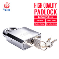 Cadenas de sécurité Valor PB06 2026 en laiton massif de haute qualité, HRC60-65, 70 mm, avec corps de serrure à cylindre à angle biseauté et clé carrée