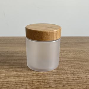 ขวดพลาสติกใสขุ่นสำหรับสครับขัดผิว ขนาด 150 มล. 250 กรัม 8 ออนซ์ 500 มล. พร้อมฝาไม้ไผ่ - Product Image 3