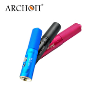 ARCHON V10S II Lampe de plongée portable 1200 lumens, lampe torche étanche à 100 m avec lumière sous-marine 6500K, lampe de plongée 18650