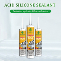 ZHONGTIAN mastic Silicone transparent liquide blanc acétique Polydiméthylsiloxane verre colle Transparent carrelage inférieur adhésif
