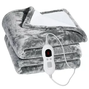 <strong>Electric</strong> Heated <strong>Blanket</strong> 50*60" Machine Washable Fast <strong>Heating</strong> Ultra Soft or Twin - Product Image 2
