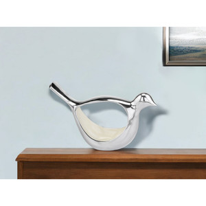 HMS 11 \ "di lusso in alluminio argento tamponato scultura da tavolo ornamento di arte moderna fatto a mano per decorazioni natalizie - Product Image 5