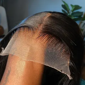 Klebstofffreie Hd Spitzen-Frontal-Perücken rohes vietnamesisches echthaar 13 × 4 13 × 6 gerades klebefreies vollfrontal-Spitzen-Frontal-Perücken für schwarze Frauen