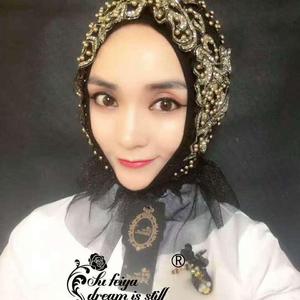 Fashionable solid color tie-back <b>hat</b>, turban, Muslim scarf, Islamic headscarf, Amira headwear - Product Image 1