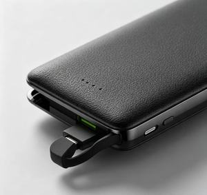 <span class=keywords><strong>Mini</strong></span> batería externa de bolsillo de 5000 mAh de plástico con cable tipo C integrado, carga rápida SCP de 22.5 W, cargador portátil, regalo promocional. - Product Image 3