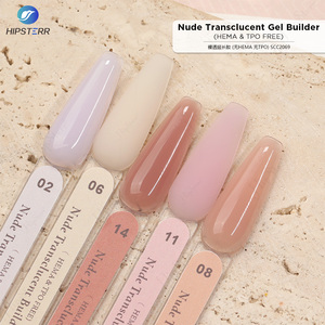Nude Translucent Gel Builder HEMA & TPO Free Colored Pink <b>Nail</b> Extension Gel Low Heat Builder <b>Nail</b> Construction Gel Custom - Product Image 4