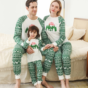 Conjunto de Pijamas Navideños para Niños 2025, Diseño OEM con Estampado de Oso <span class=keywords><strong>Polar</strong></span> Rojo, 100% Algodón, con Ropa a Juego para Perros, Pijamas Familiares Navideños - Product Image 5