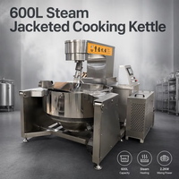 Chaudière à vapeur à double enveloppe automatique ZNCG500, équipement de cuisine professionnel, chauffage gaz/électrique, matériau SUS30408, pour sauces ZHONGNUP