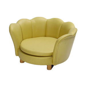 Houten Frame Hondenbank Lederen Huisdier Slaapbank En Stoel - Product Image 5