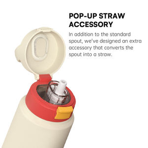 304 Stainless Steel Vacuum Insulated Tumbler <b>Water</b> <b>Bottle</b> Large Capacity One Touch Lid Portable Handle <b>for</b> Travel Gym Office - Product Image 2