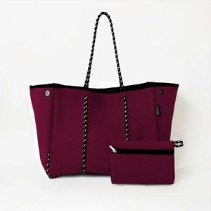 Custom Neoprene Summer Tote <b>Bag</b> Open Travel Waterproof <b>Beach</b> Shoulder Women's <b>Large</b> Shopping Stylish Durable Everyday <b>Bag</b> - Product Image 1