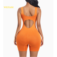 Neu eingetroffen: Damen Sport-Jumpsuit – Nahtloser Body mit eckigem Ausschnitt, Bauchkontrolle, Kompressions-Shorts, Shapewear, Tanktop, Body Shaper