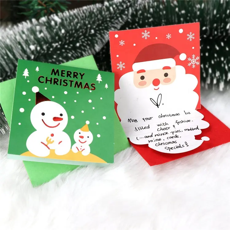 Ourwarm Fornitore Della Cina Nuovo disegni Fatti A Mano Di Natale Carte di Cartone