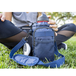 Sac isotherme en nylon pour bouteille d'eau, pochette de transport pour bouteille de 40 oz avec sangle d'épaule réglable - Product Image 6
