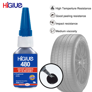 Adhesivo Instantáneo para Neumáticos <span class=keywords><strong>de</strong></span> Goma, Pegamento Súper Reparador, <span class=keywords><strong>Cianoacrilato</strong></span> <span class=keywords><strong>de</strong></span> Secado Rápido, Líquido Negro para Fijar Zapatos, 20g, 50g, 480 - Product Image 5