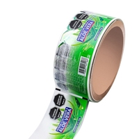 Emballage personnalisé, film laminé en rouleau, usage industriel, film rétractable résistant à l'humidité, étiquettes imprimées pour bouteilles