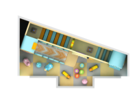 Petite aire de jeux intérieure pour tout-petits, espace de jeux souple personnalisé pour enfants, maison de jeux pour les écoles maternelles et les centres familiaux