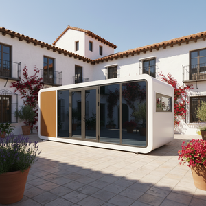 Casa Contenedor <span class=keywords><strong>de</strong></span> Lujo <span class=keywords><strong>de</strong></span> Madera y Acero |   Casa Modular Portátil Pequeña |   Casa Prefabricada |   Hotel Cápsula Móvil <span class=keywords><strong>de</strong></span> Estilo Moderno <span class=keywords><strong>de</strong></span> Mediados <span class=keywords><strong>de</strong></span> Siglo - Product Image 1