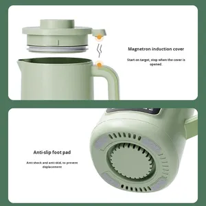 Vente chaude, mini-blender automatique de 600 ml, fabricant de lait de soja, multifonction, smoothie, robot culinaire, acier inoxydable, conservation de la chaleur - Product Image 3