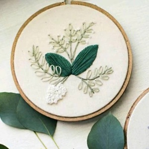 Sunflower Cross-Stitch Fabric Kit Cotton <b>Needle</b> <b>Threader</b> Yarns Embroidery Hoop for Home Decoration Rug Punch - Product Image 5