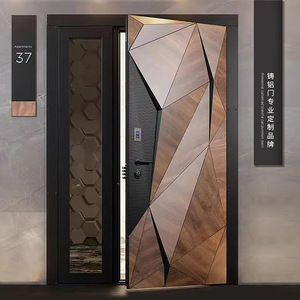 SUNZION Luxury Exterior Cast Aluminum Pivot <strong>Doors</strong> Villa Entrance <strong>Door</strong> Entry Security Main <strong>Door</strong> for Residential House - Product Image 4