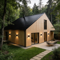 Maison en bois moderne Villas d'inspiration scandinave Maison de grange moderne Maison en bois à ossature bois