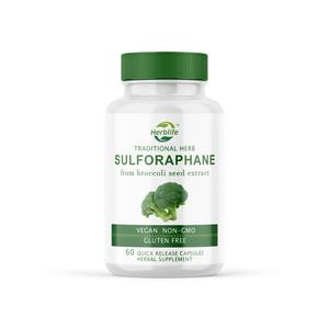 Sulfórafano de Extracto de Semilla de Brócoli, Antioxidante, Apoya el Sistema Inmunológico, Suplemento para la Salud, Vegano, Sin OMG, Sin Gluten, OEM, ODM - Product Image 1