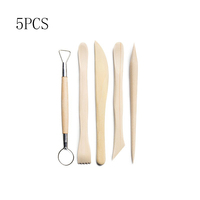 Professionnel 5 pièces bricolage argile couteau doux poterie Sculpture sculpture sur bois ciseaux Kit de modélisation ensemble professionnel de fournitures d'art