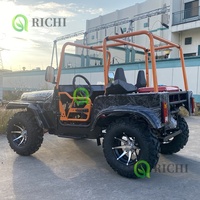 Mini Jeep Willys Richi 200cc 4 places, Quad 125cc 2 places pour enfants, essence, moteur 3000W, batterie 60V, 4x4, buggy