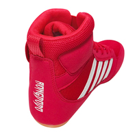 Chaussures de boxe et de lutte en gros, montantes, avec protection de la cheville, respirantes et résistantes à l'usure pour l'entraînement aux arts martiaux