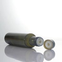 Bouchons à vis en aluminium ROPP imprimés pour bouteilles en verre, 31,5*24 mm, 31,5 mm, avec bec verseur en plastique pour huile d'olive