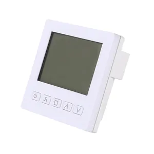 FCU Weekly Programmable Room Thermostat Touch Button LCD Screen Display with Backlight for HAVC System