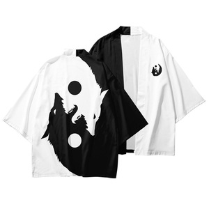 Chaqueta Kimono Japonesa de Estilo Tradicional con Estampado de Dragón, para Hombre, con Frente Abierto, Tipo Happi, para Halloween y Anime - Product Image 3