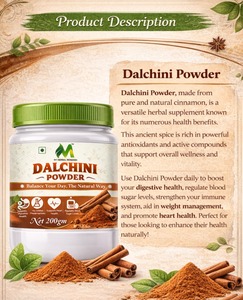 Extrait pur de poudre de Dalchini (cannelle) 200 g |   Extrait de Plantes Naturelles pour le Bien-être – Qualité Supérieure, Vente en Gros - Product Image 4