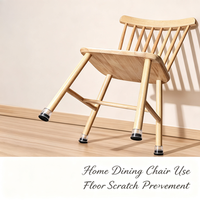 Protège-pieds de chaise en silicone TPE avec base en feutre, silencieux, pour meubles, chaises, maison, bureau, personnalisables, OEM, vente en gros