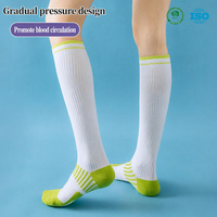 Chaussettes de compression montantes pour femme, en tissu éponge, respirantes, anti-odeur, pour le sport et le fitness, collection automne-hiver