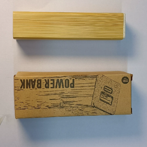 Mini Power Bank 2600mah d'urgence avec alimentation mobile en bois et en bambou. - Product Image 6