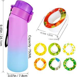 Botella de Agua Deportiva Portátil de 750 ml con Pajita |   Vaso de Sabor Sin Azúcar ni Calorías |   Botella Deportiva de Moda con Tapa Antiderrames - Product Image 3